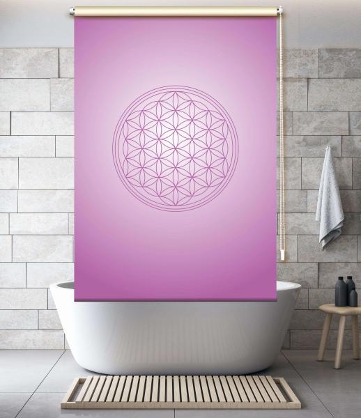 Extartiqe Duschrollo  Blume des Lebens brombeere